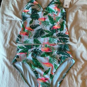 Old Navy Flamingo Tankini